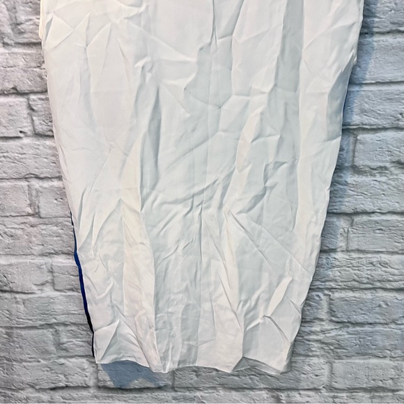 Tess Giberson Women’s 2 Printed Silk Cap Sleeve Shift Boxy Mini Dress - Picture 10 of 11